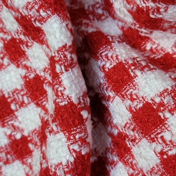 ANN Taylor Gingham Fringed Tweed Mini Skirt - Picture 14 of 14